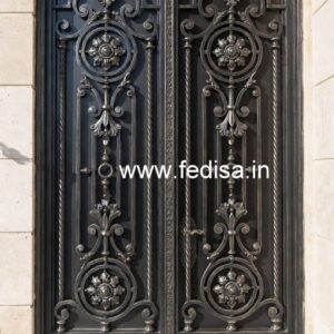 Elegant Modern Exterior Grill Gate Design No-5675