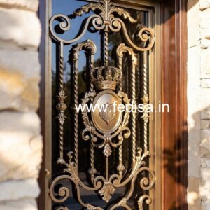 Elegant Stylish Main Entrance Gate Grill Design No-5696