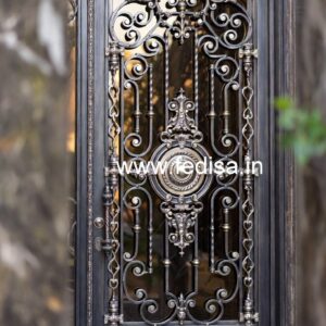 Contemporary Gate Grill Design with Artistic Patterns No-5715