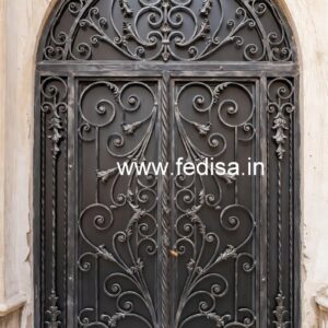 Unique Main Gate Grill Design for Stylish Houses No-5750