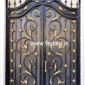Black and Gold Gate Grill Design Inspiration No-5765