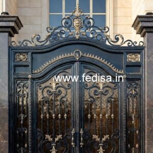 Front House Gate Grill Design with Elegant Pattern No-5773