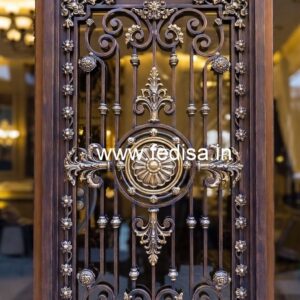 Stylish Entrance Grill Gate Design for Modern Homes No-5796