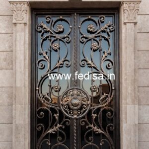 Elegant Front Gate Grill Design with Stylish Pattern No-5800