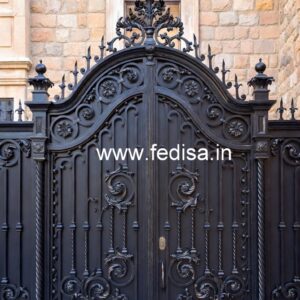 Stylish Steel Entrance Gate Grill Design for Homes No-5854