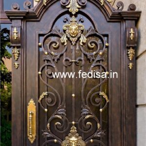 Contemporary Iron Grill Gate Design for Villas No-5855
