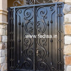 Fancy Exterior Gate Grill Design for Elegant Villas No-5881