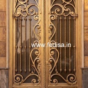 Contemporary Front Gate Grill Design with Elegant Finish No-5896