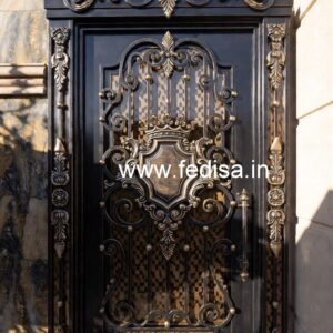 Luxury Geometric Gate Grill Design for House Fronts No-5923