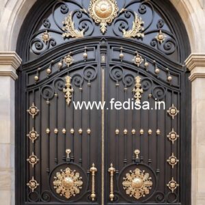 Stylish Modern Iron Grill Gate Design for Homes No-5940