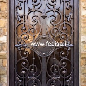 Artistic Modern Exterior Gate Grill Design No-5951