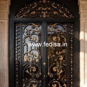 Stylish Contemporary Steel Grill Gate Design No-5960