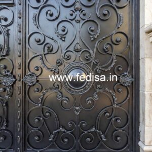 Beautiful Artistic Grill Gate Design for Villas No-5979