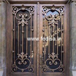 Modern Exterior Steel Grill Gate Design No-5983