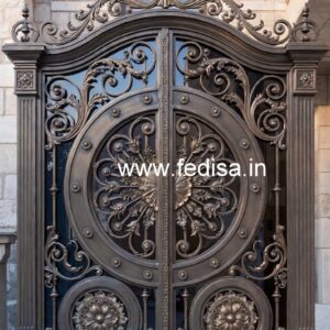 Elegant Stylish Main Entrance Gate Grill Design No-5996