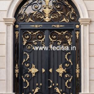 Elegant Steel Gate Grill Design for Main Entrance No-6004