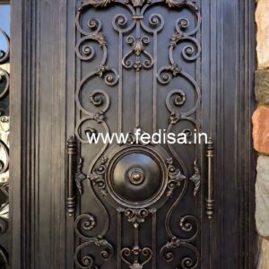 Black Metal Gate Grill Design for Modern Houses No-6020