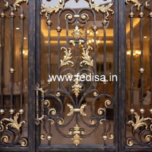 Double Door Gate Grill Design for Modern Villas No-6025