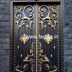 Stylish Metal Gate Grill Design for Main Entrance No-6041