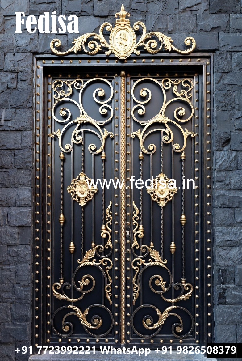 Stylish Metal Gate Grill Design for Main Entrance No-6041