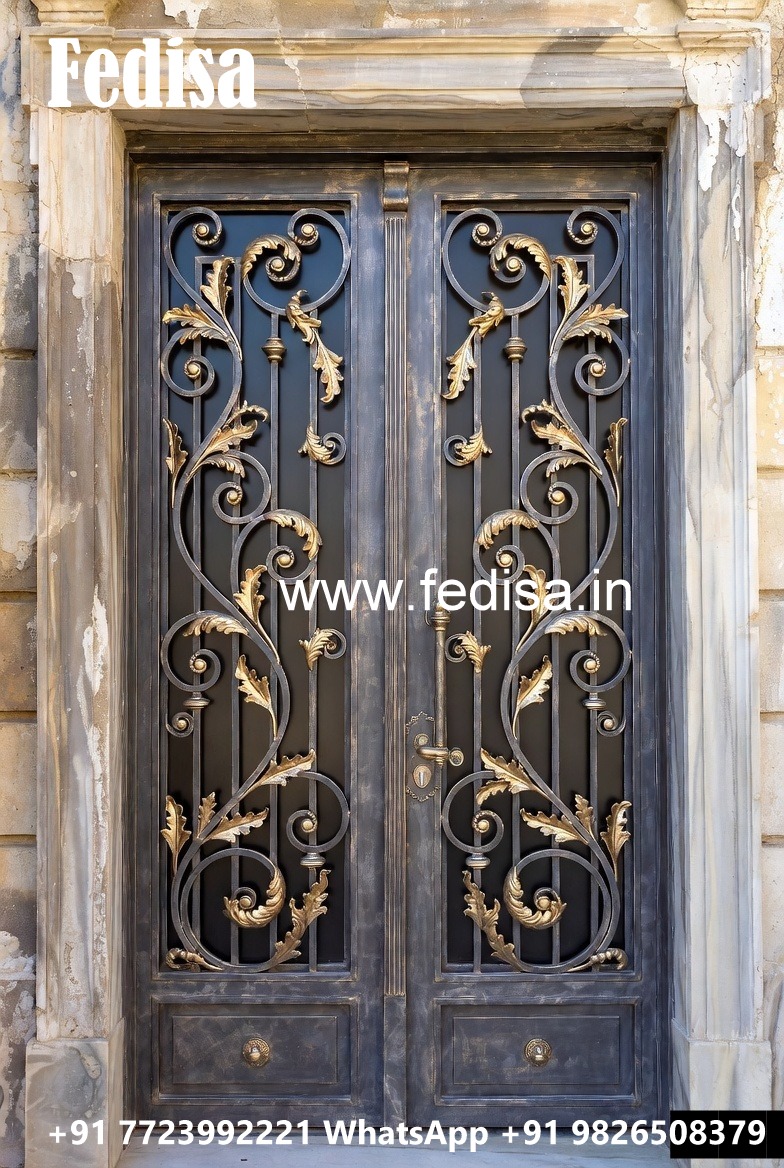 Grand Entrance Gate Grill Design for Luxury Villas No-6048