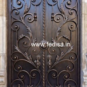 Unique Main Gate Grill Design for Stylish Houses No-6050
