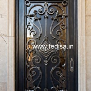 Elegant Villa Gate Grill Design with Luxury Finish No-6055
