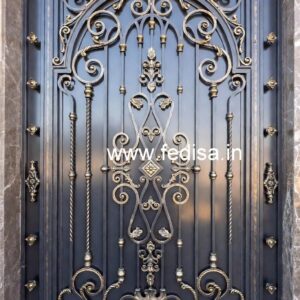 Custom Steel Gate Grill Design for Modern Homes No-6056