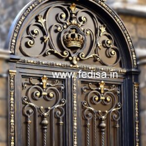 Front House Gate Grill Design with Elegant Pattern No-6073