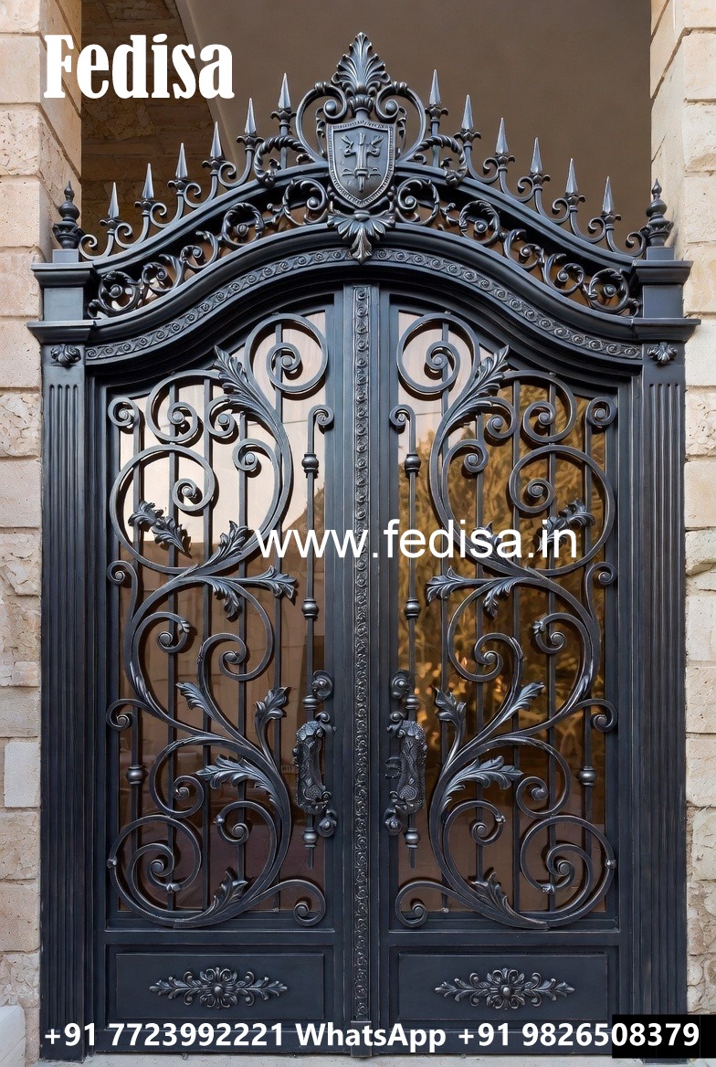 Royal Entrance Gate Grill Design for Luxury Villas No-6077
