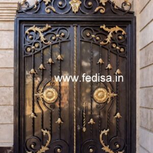 Minimal Steel Gate Grill Design for Elegant Homes No-6093