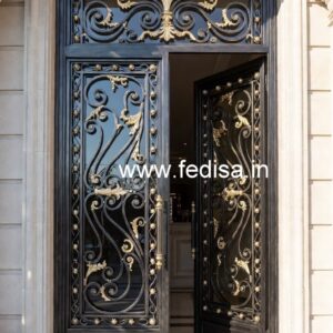 Stylish Entrance Grill Gate Design for Modern Homes No-6096