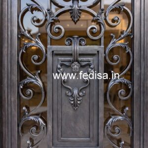 Modern Exterior Grill Gate Design for House Front No-6112