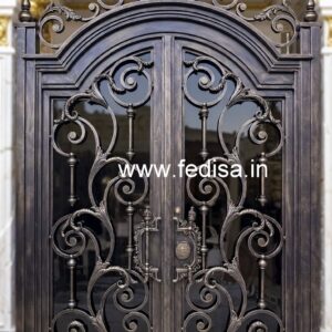 Unique Steel Gate Grill Design with Artistic Touch No-6113