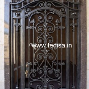 Elegant Front Entrance Gate Grill Design Ideas No-6115