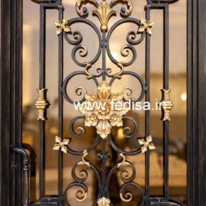 Stylish Main Gate Grill Design with Modern Patterns No-6116
