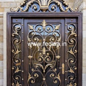 Elegant Black Gate Grill Design for House Entrance No-6125