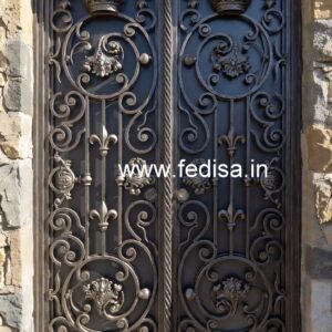 Stylish Sliding Grill Gate Design for Contemporary Homes No-6148