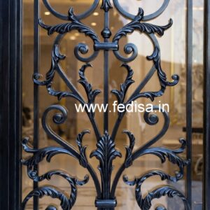 Contemporary Iron Grill Gate Design for Villas No-6155