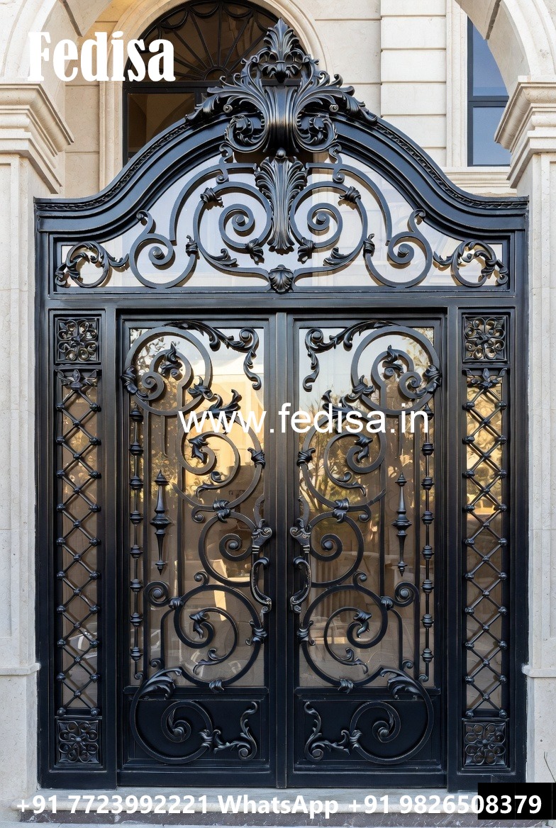 Artistic Decorative Gate Grill Design for Home Fronts No-6166