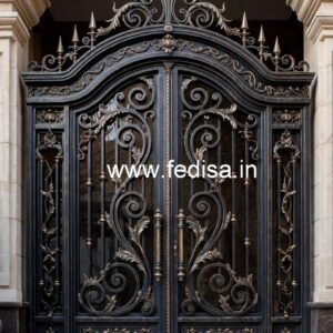 Stylish Security Grill Gate Design for Modern Entrance No-6174