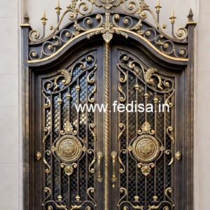 Attractive Modern Grill Gate Design for Villas No-6224