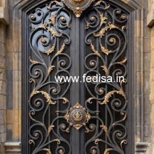 Elegant Modern Exterior Grill Gate Design No-6275