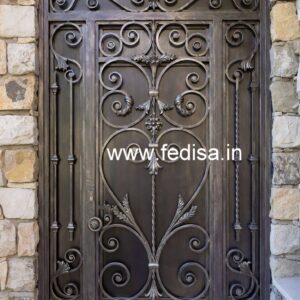 Beautiful Artistic Grill Gate Design for Villas No-6279