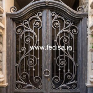Stylish Metal Gate Grill Design for Main Entrance No-6341