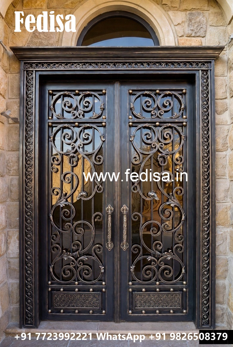 Grand Entrance Gate Grill Design for Luxury Villas No-6348