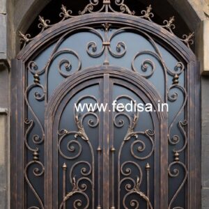 Fancy Front Gate Grill Design for Modern Homes No-6349
