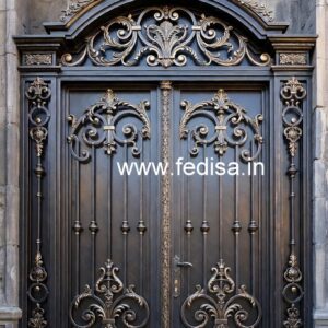 Unique Main Gate Grill Design for Stylish Houses No-6350