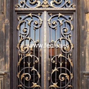 Architectural Gate Grill Design for Premium Homes No-6351