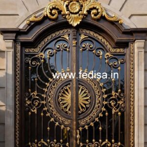 Heavy Iron Gate Grill Design for Luxury Homes No-6372